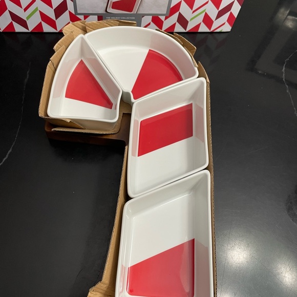 THE CELLAR Holiday Candy Cane Divided Server - Picture 3 of 6